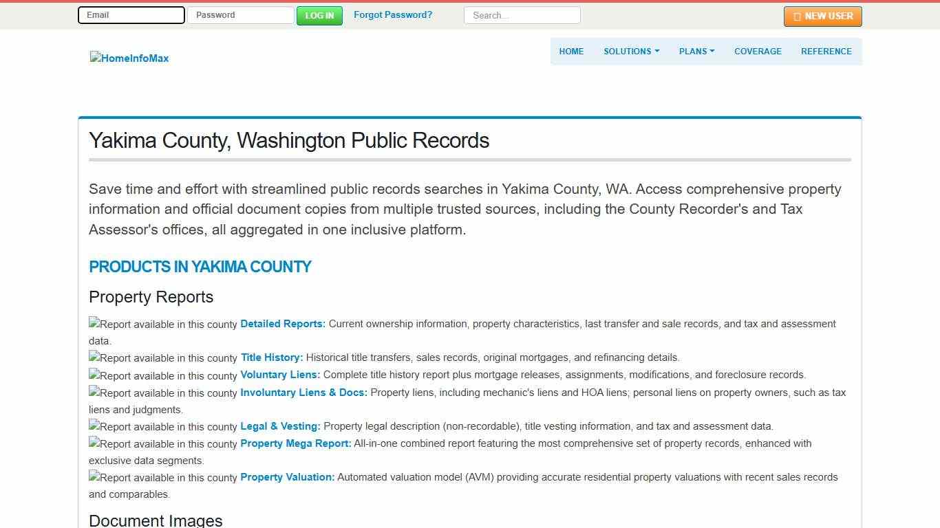 Yakima County, Washington Public Records & Documents Search HomeInfoMax